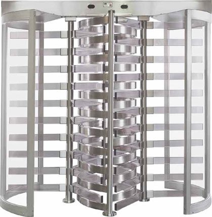 Plexiglas Tandum Turnstile with Card Access Control