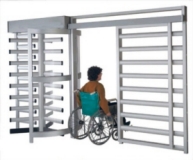 Handicap Gate with Turnstile and Card Access